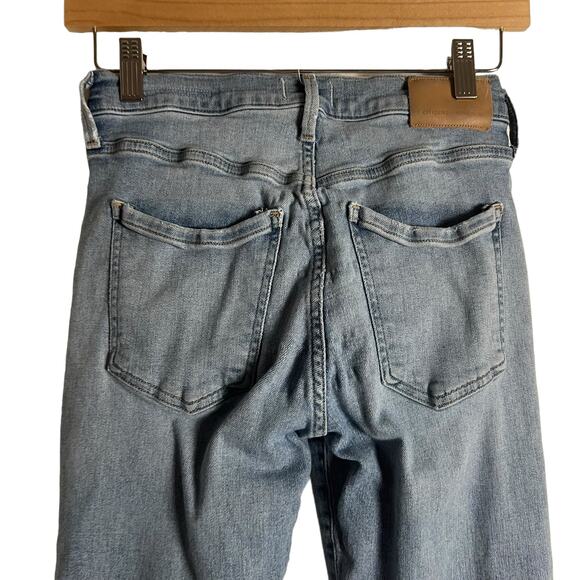 Citizens of Humanity Ella Mid Rise Slim Crop Distressed Denim Blue Jeans Size 25 - Picture 13 of 16